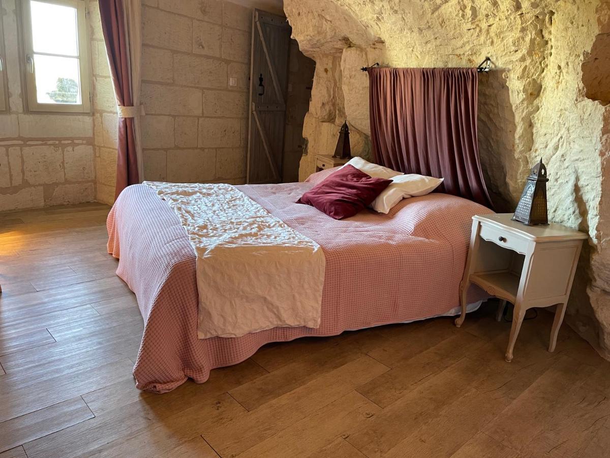 L'Escale Troglo Au Bord De La Loire Villa Souzay-Champigny Kültér fotó